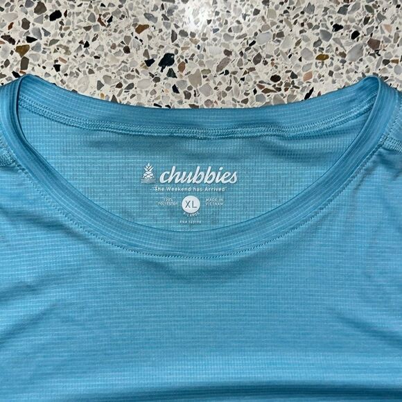 Chubbies short sleeve ultimate tee shirt turquoise blue XL - Picture 5 of 9